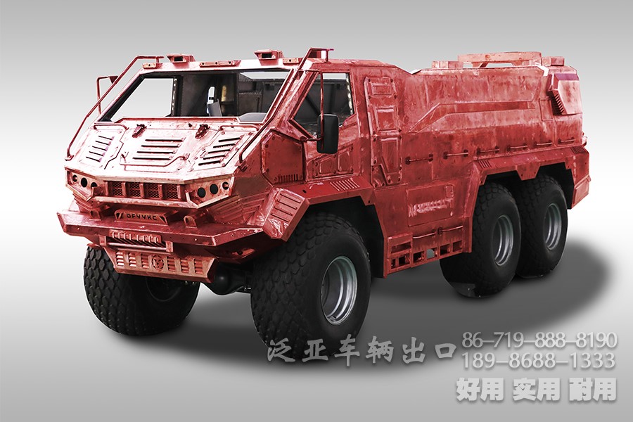 6×6自动挡沙漠旅游观光车_高端六驱大脚怪生产厂家_定制越野冲浪车出口